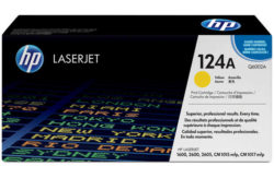HP 124A Yellow Original LaserJet Toner Cartridge (Q6002A)